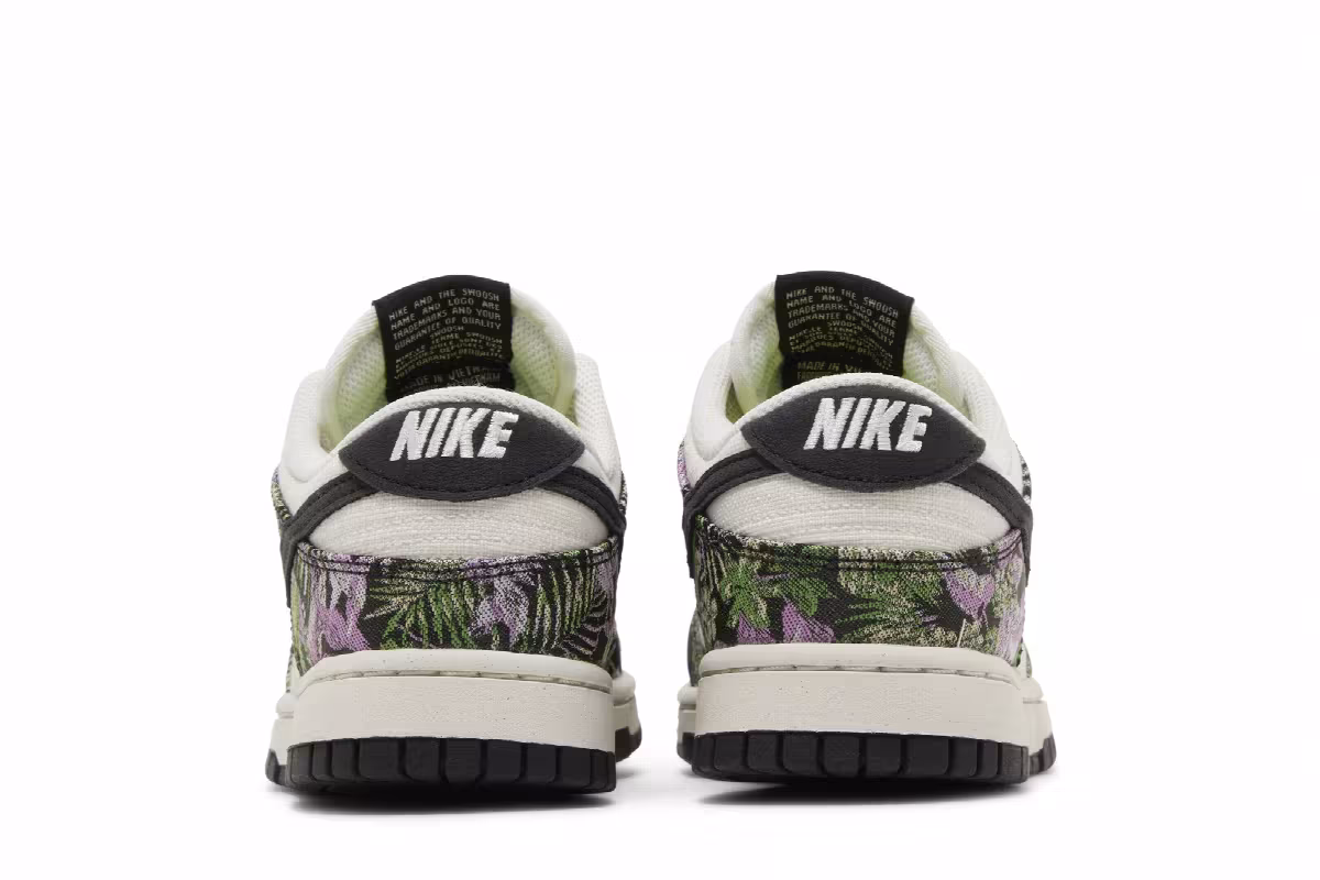 Nike Women's Dunk Low Next Nature Floral Tapestry, view 7