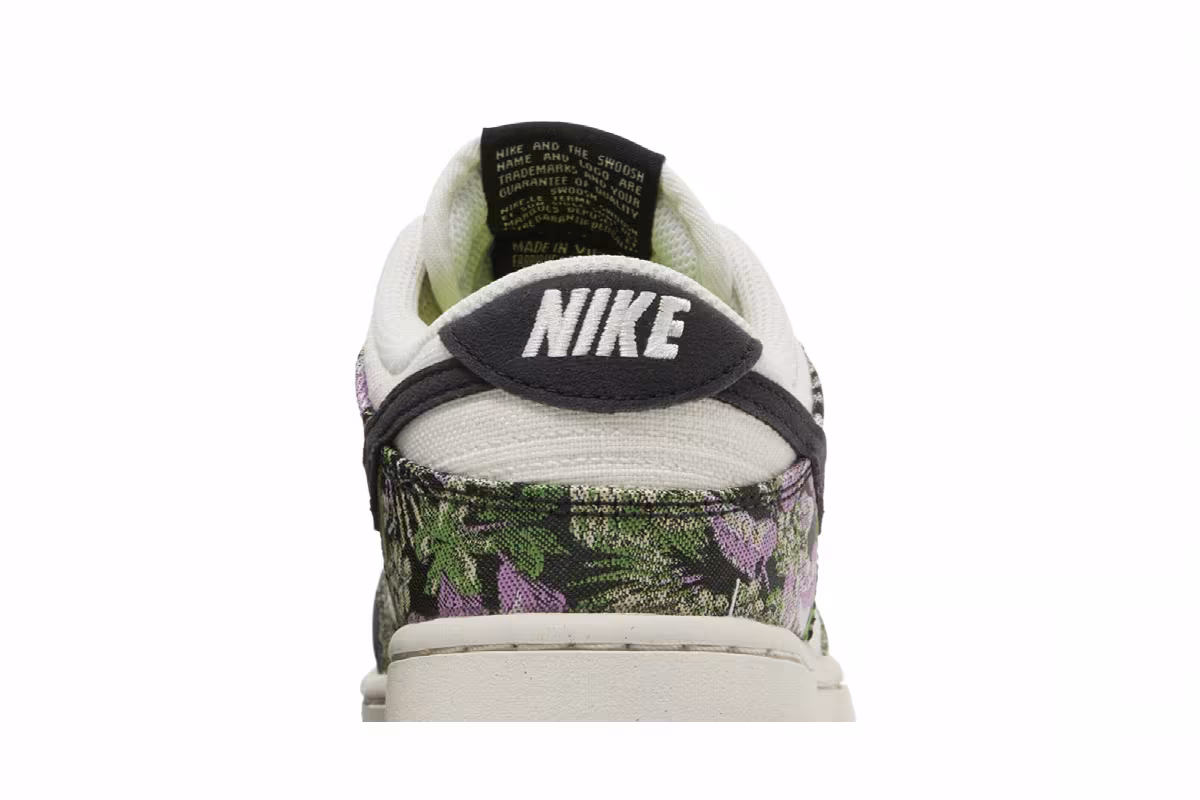Nike Women's Dunk Low Next Nature Floral Tapestry, view 8