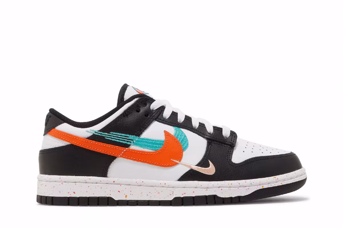 Nike Women's Dunk Low Multi-Swoosh, view 2