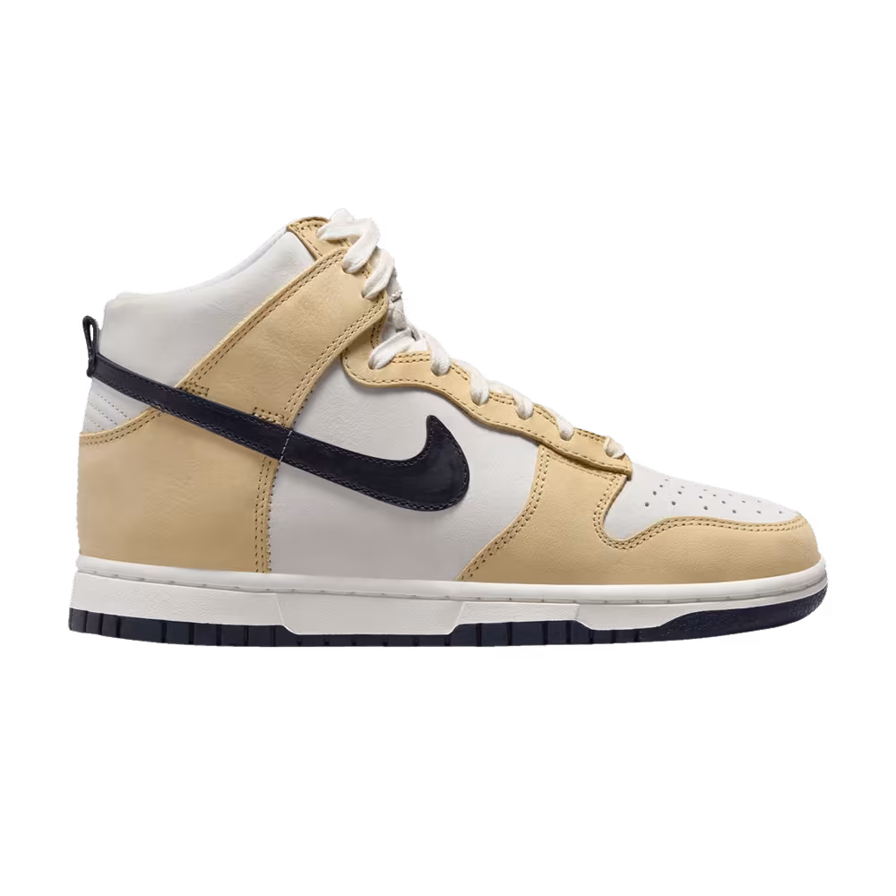 Nike Women's Dunk High Premium Sesame Obsidian