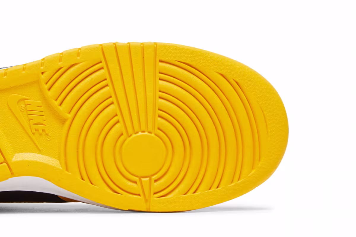 Nike Women's Dunk High Satin Goldenrod, view 6