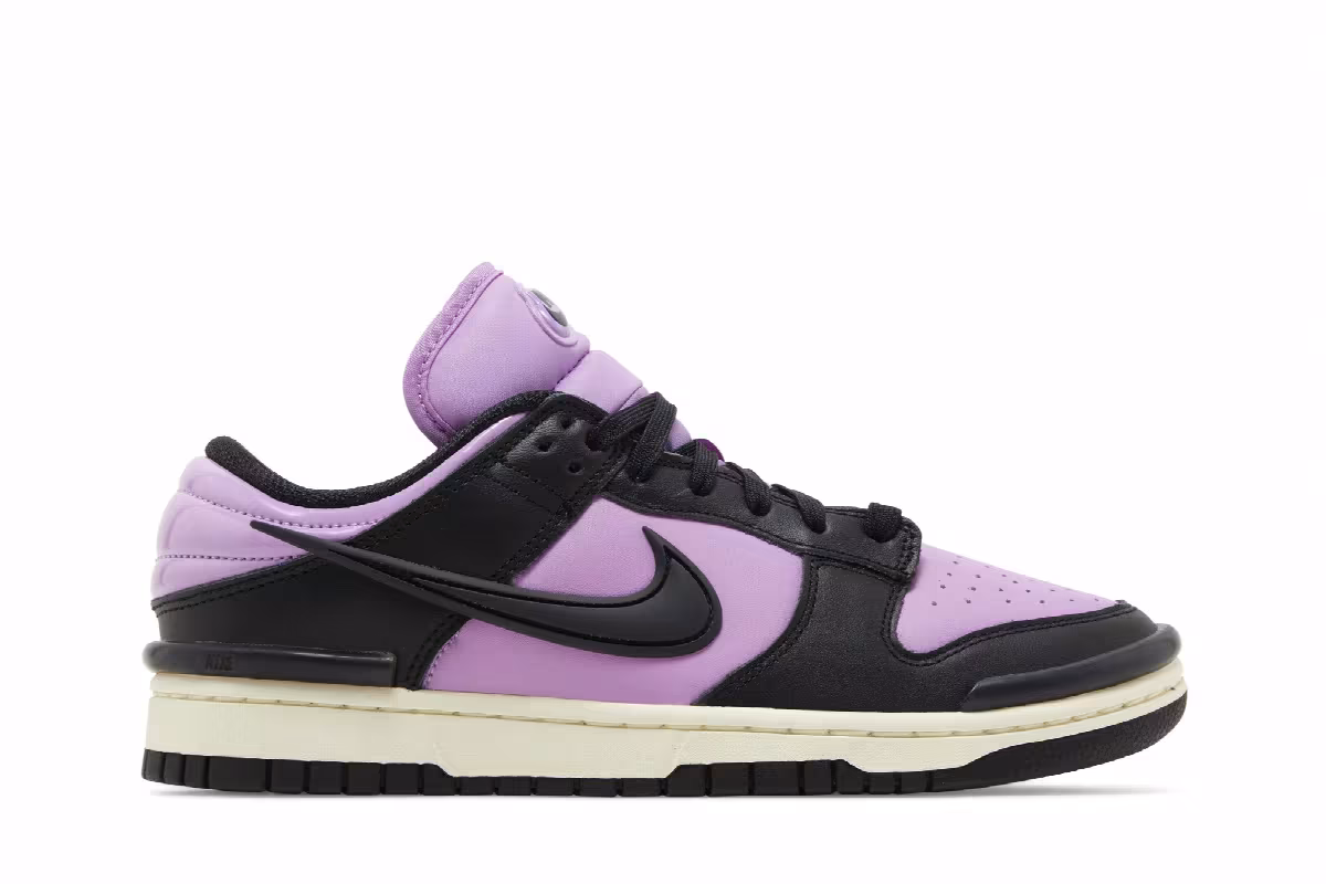 Nike Women's Dunk Low Twist Black Rush Fuchsia, view 2