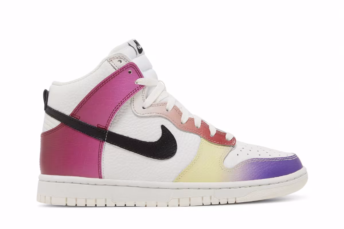 Nike Women's Dunk High Multi-Color Gradient, view 2