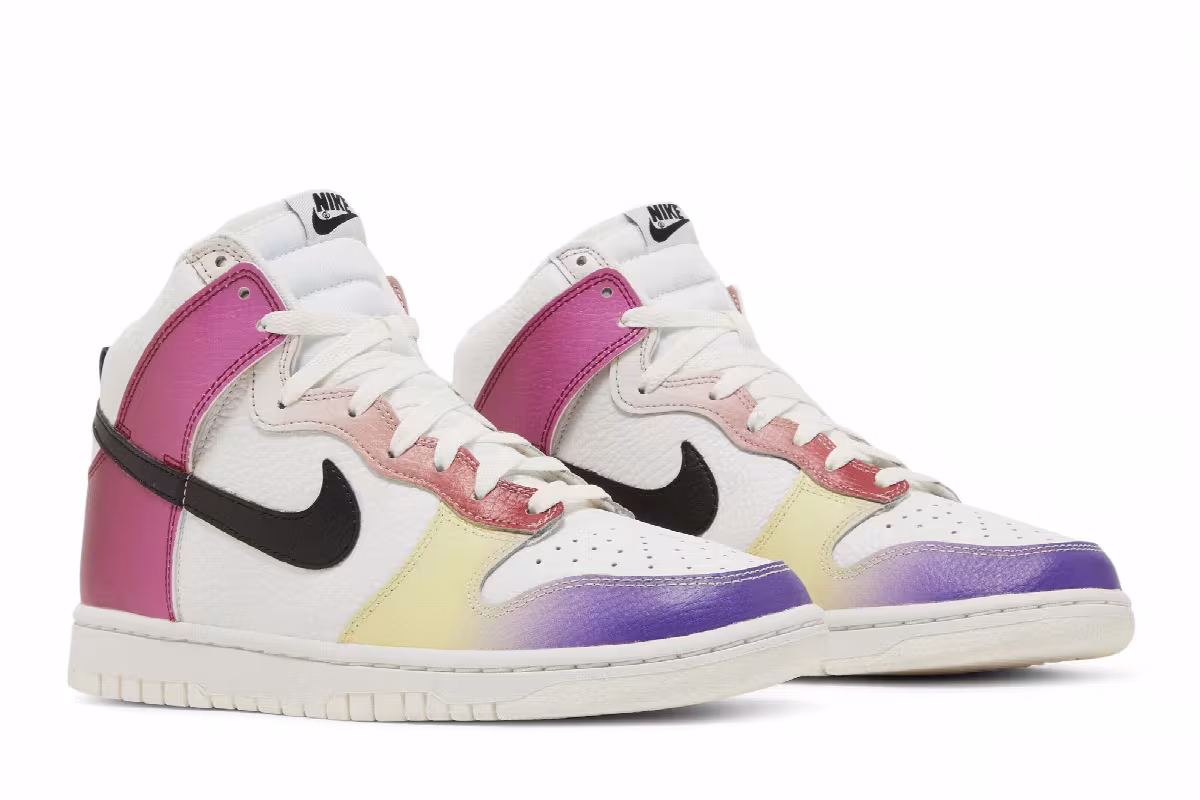 Nike Women's Dunk High Multi-Color Gradient, view 9