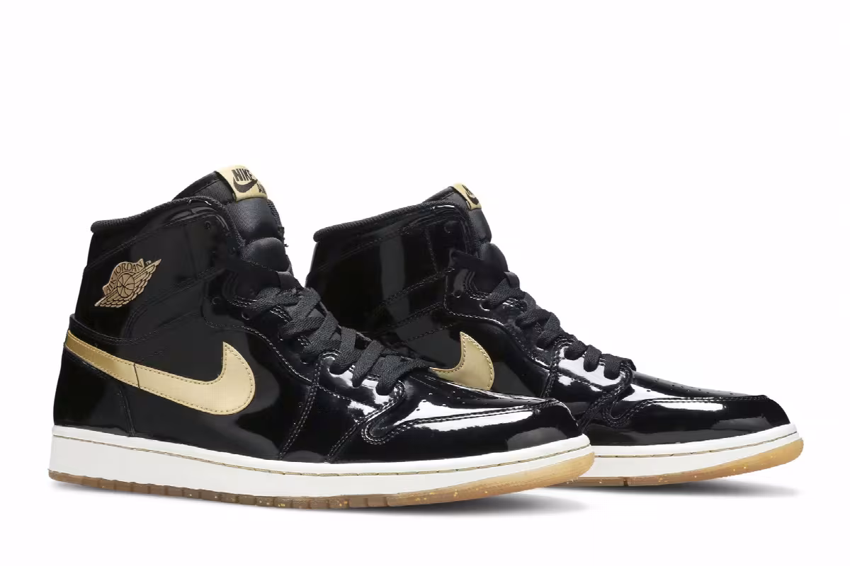 Air Jordan 1 High OG Black Gold PL, view 9