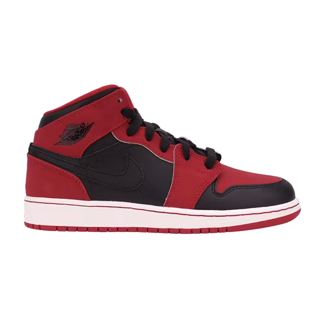 Air Jordan 1 Mid GS Gym Red Black