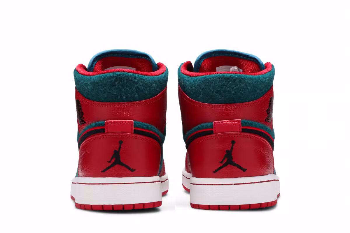 Air Jordan 1 Mid Gym Red Dark Sea, view 7