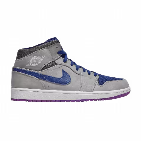 Air Jordan 1 Mid 'Matte Silver Purple'