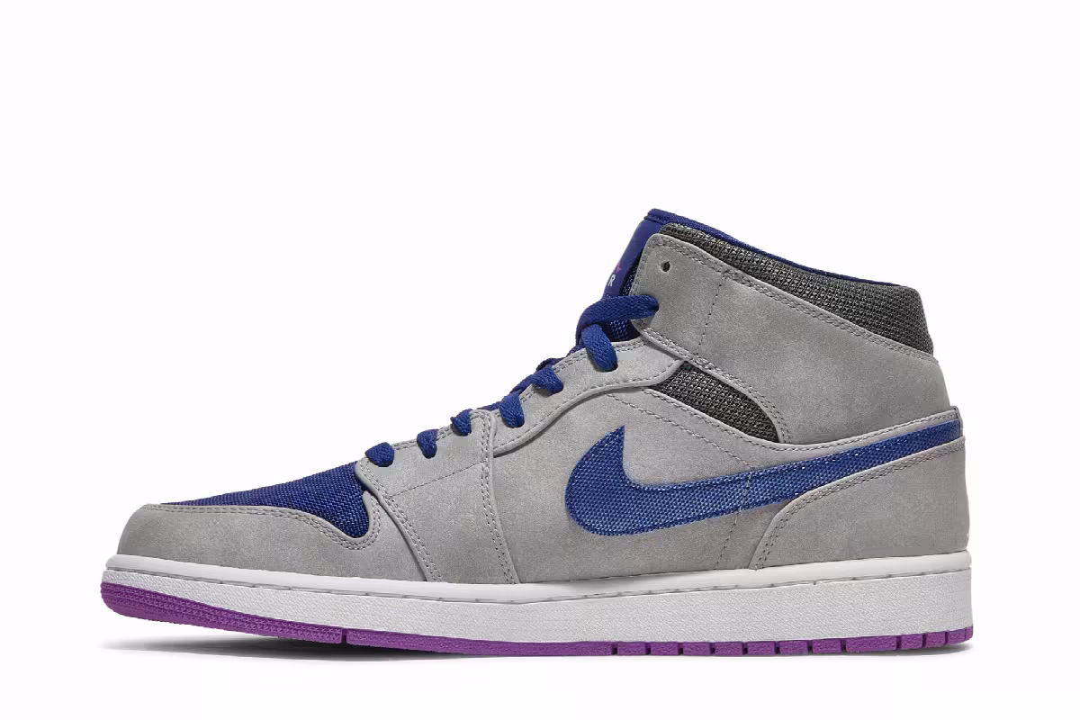 Air Jordan 1 Mid Matte Silver Purple, view 4