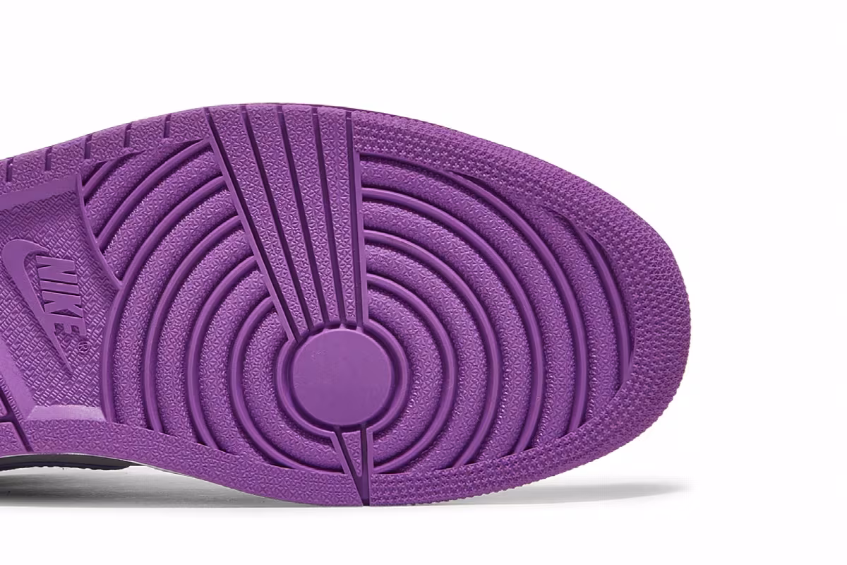 Air Jordan 1 Mid Matte Silver Purple, view 6