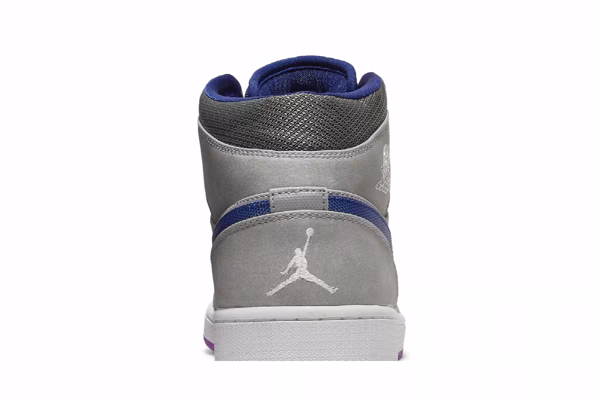 Air Jordan 1 Mid Matte Silver Purple, view 8