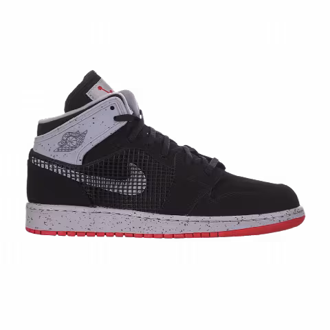 Air Jordan 1 Retro '89 GS 'Black Fire Red Cement'