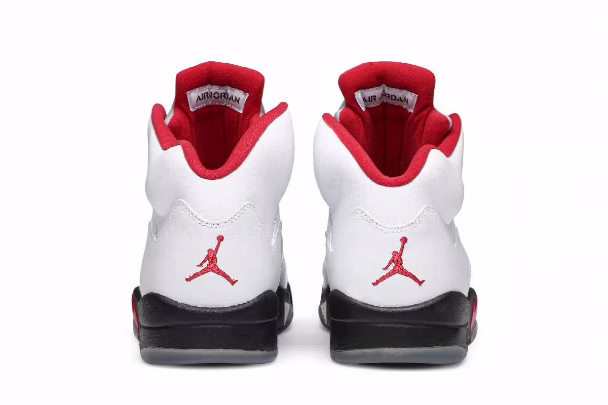 Air Jordan 5 White Fire Red 2013, view 7