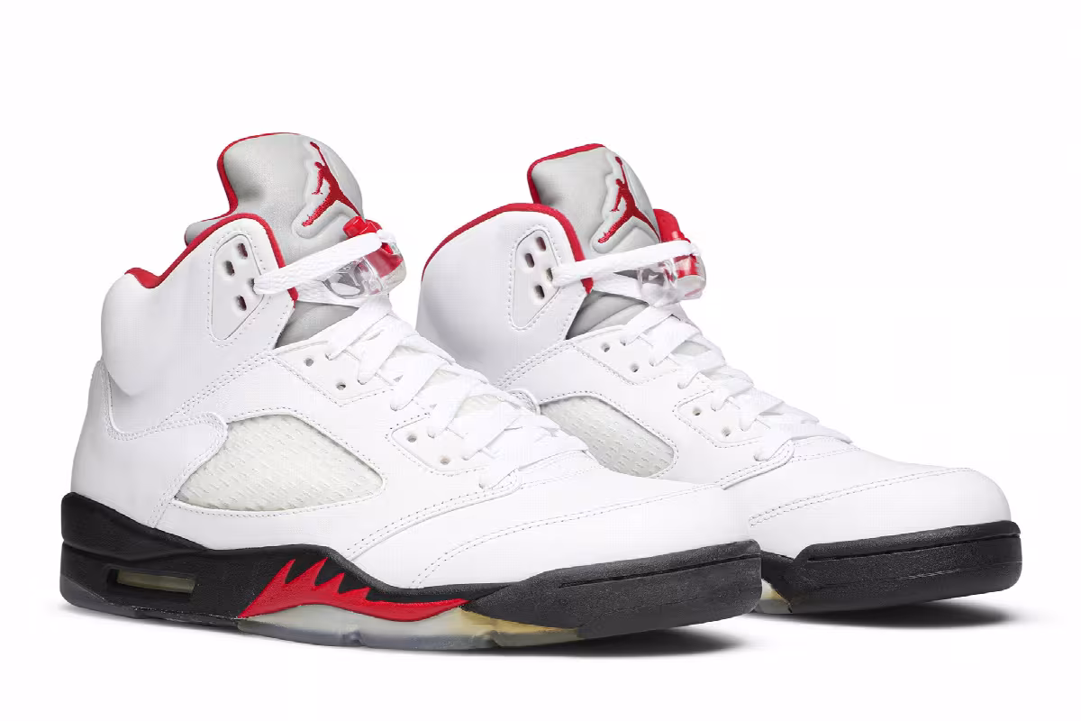 Air Jordan 5 White Fire Red 2013, view 9
