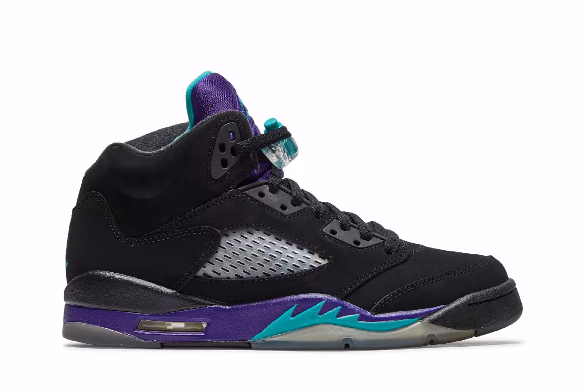 Air Jordan 5 GS Black Grape, view 2