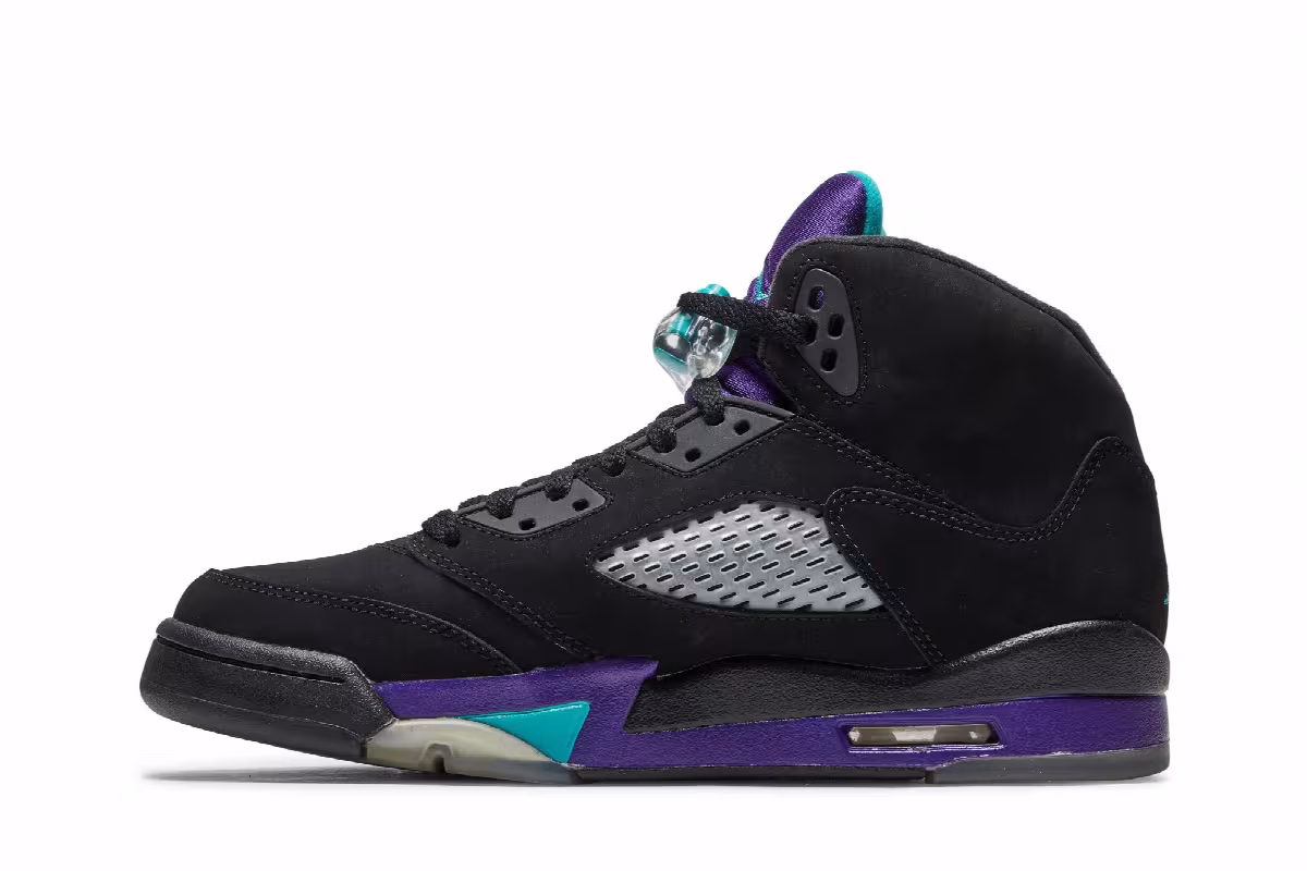 Air Jordan 5 GS Black Grape, view 4