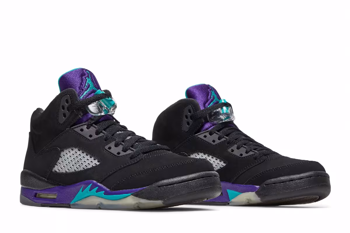Air Jordan 5 GS Black Grape, view 9