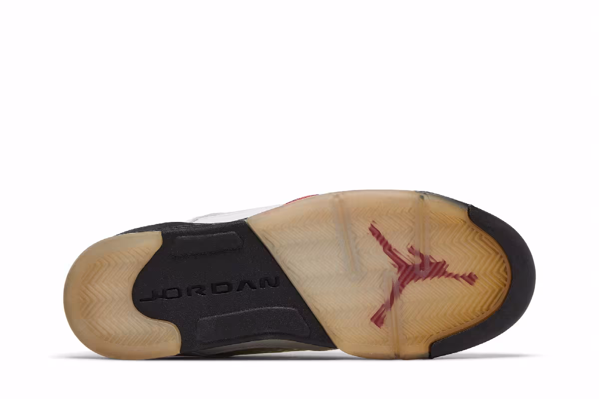 Air Jordan 5 GS White Fire Red 2013, view 5