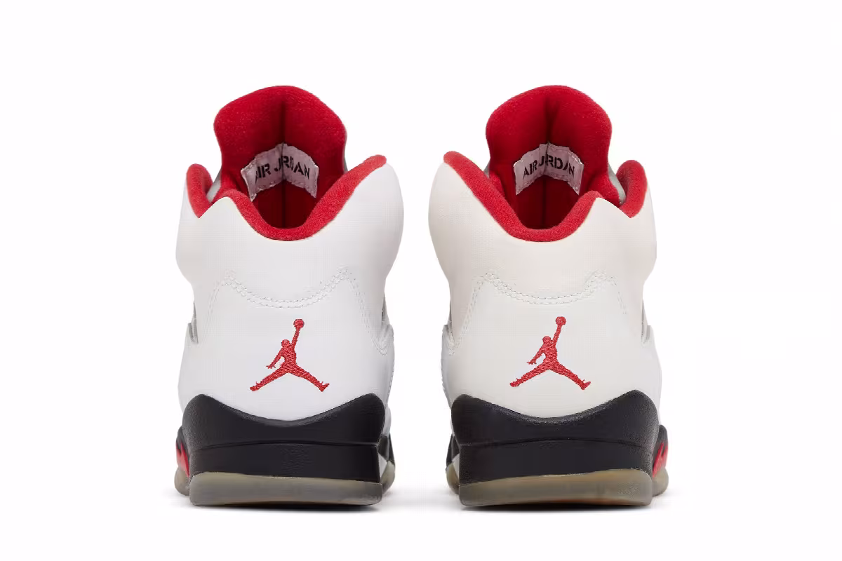 Air Jordan 5 GS White Fire Red 2013, view 7