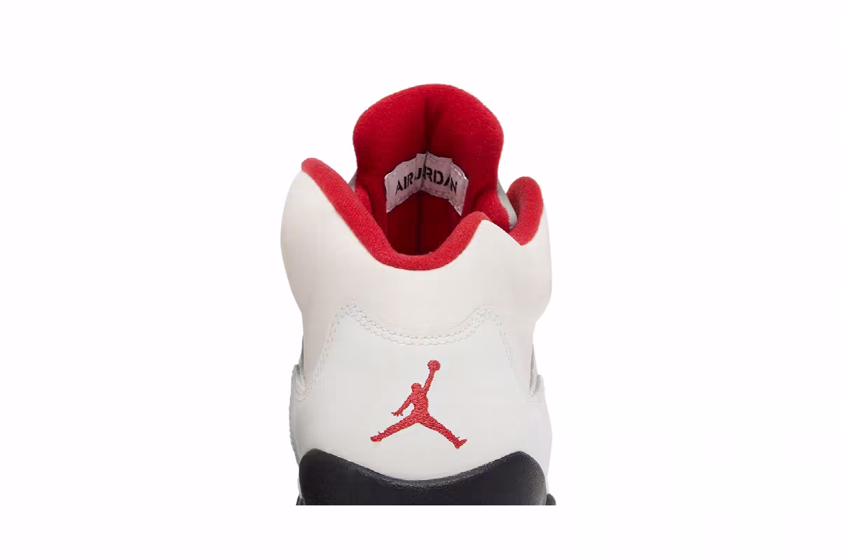 Air Jordan 5 GS White Fire Red 2013, view 8