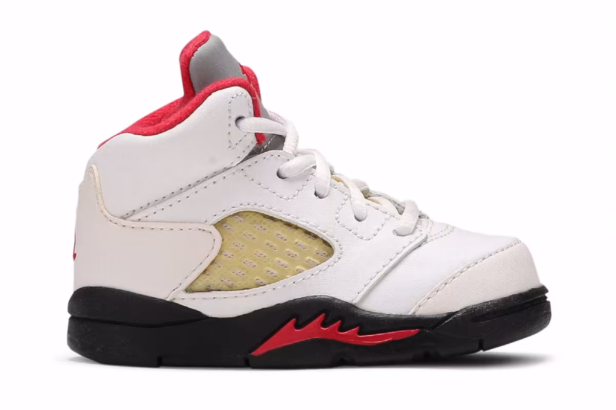 Air Jordan 5 TD White Fire Red 2013, view 2