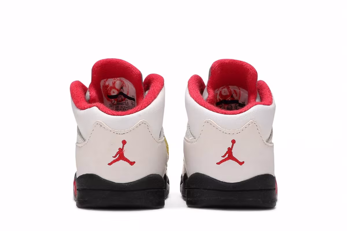Air Jordan 5 TD White Fire Red 2013, view 7