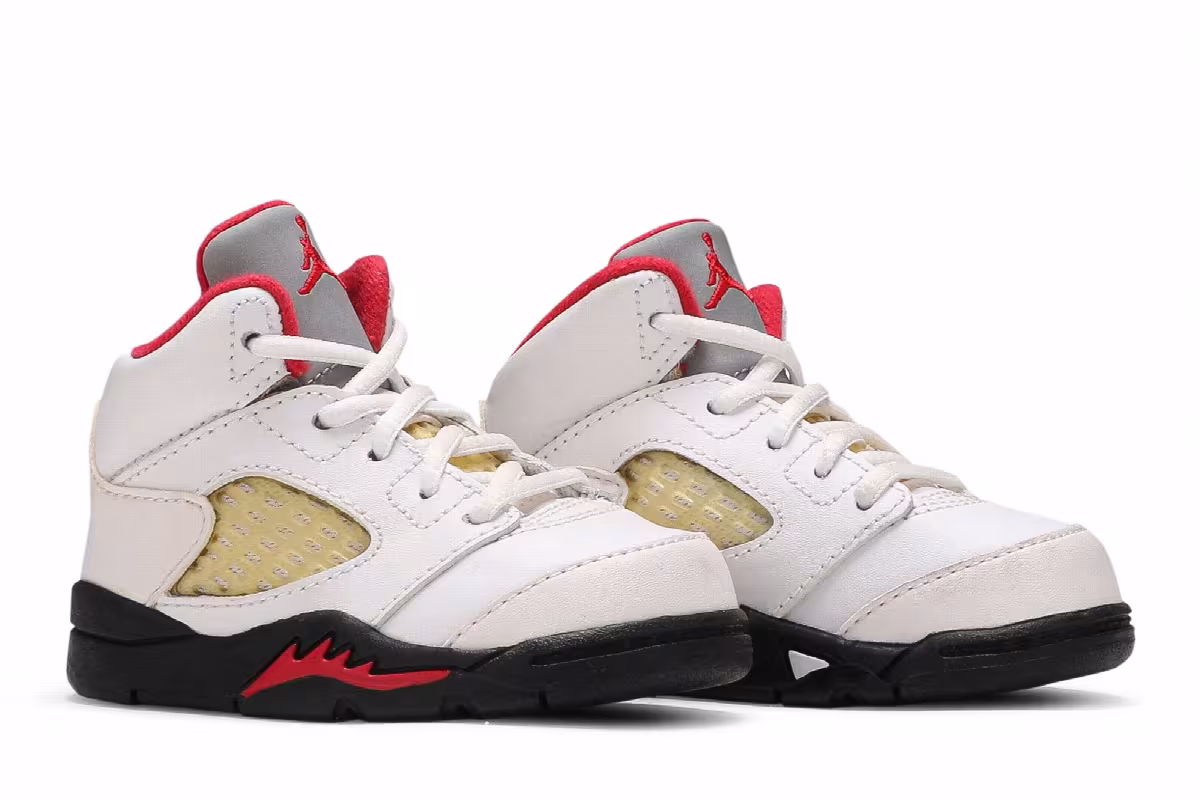 Air Jordan 5 TD White Fire Red 2013, view 9