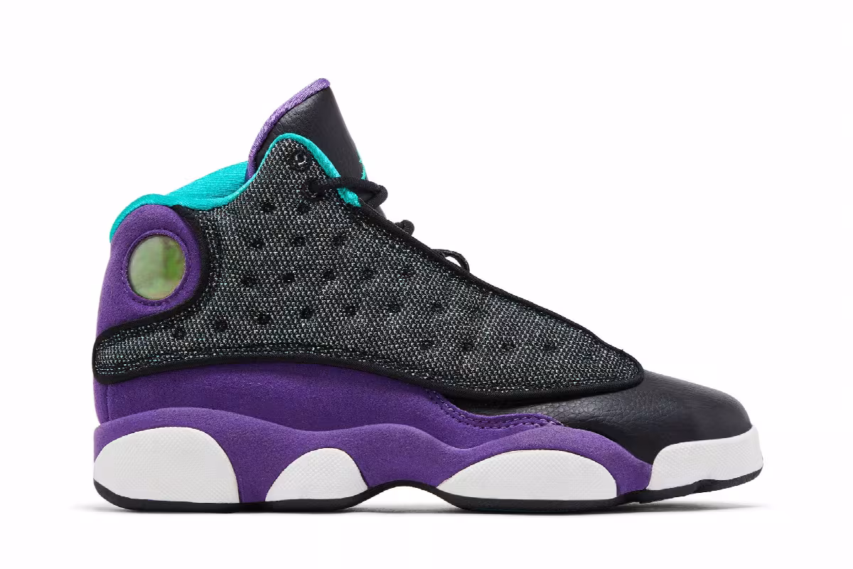 Air Jordan 13 GS Violet Teal, view 2