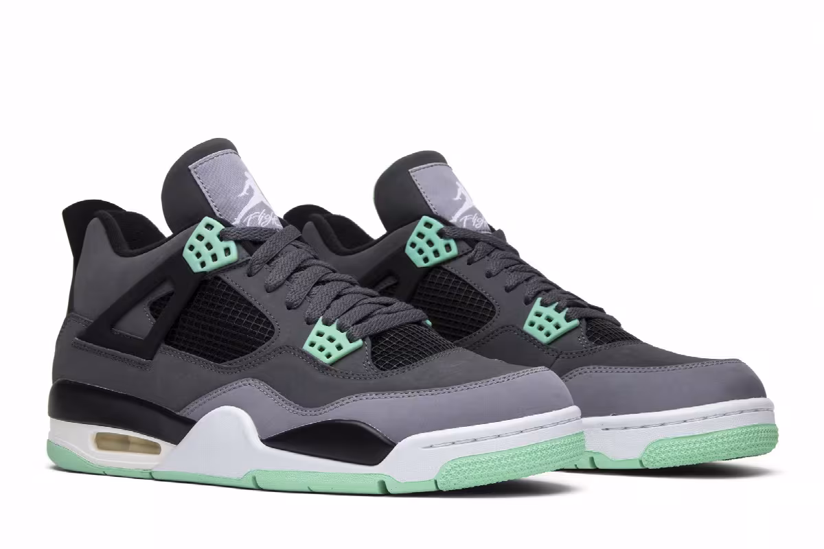 Air Jordan 4 Green Glow, view 9