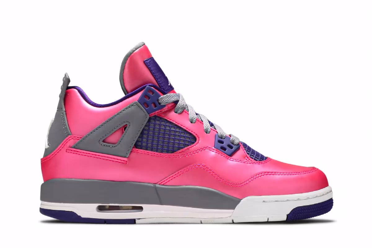 Air Jordan 4 GS Pink Foil, view 2