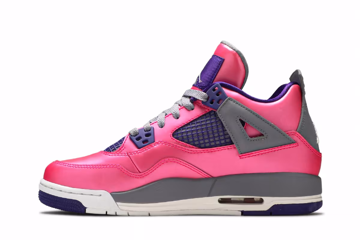Air Jordan 4 GS Pink Foil, view 4