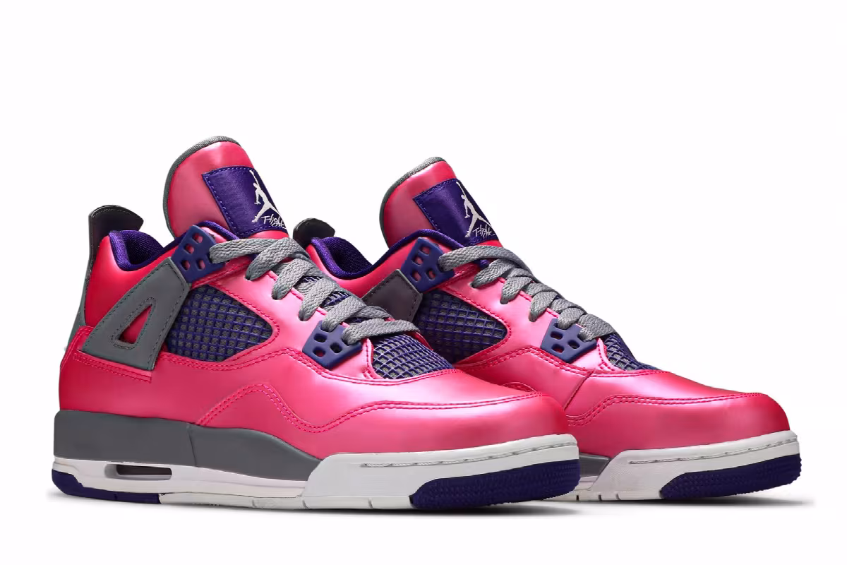Air Jordan 4 GS Pink Foil, view 9