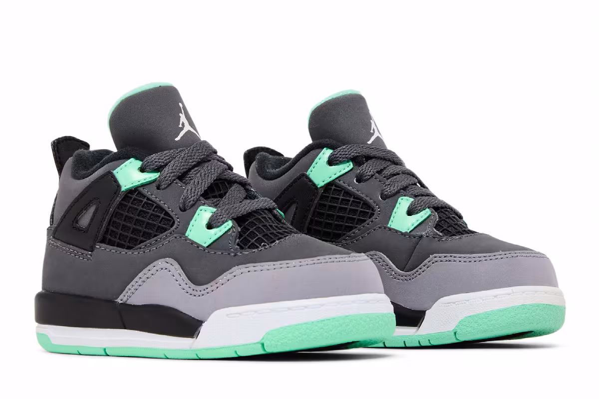 Air Jordan 4 TD Green Glow, view 9