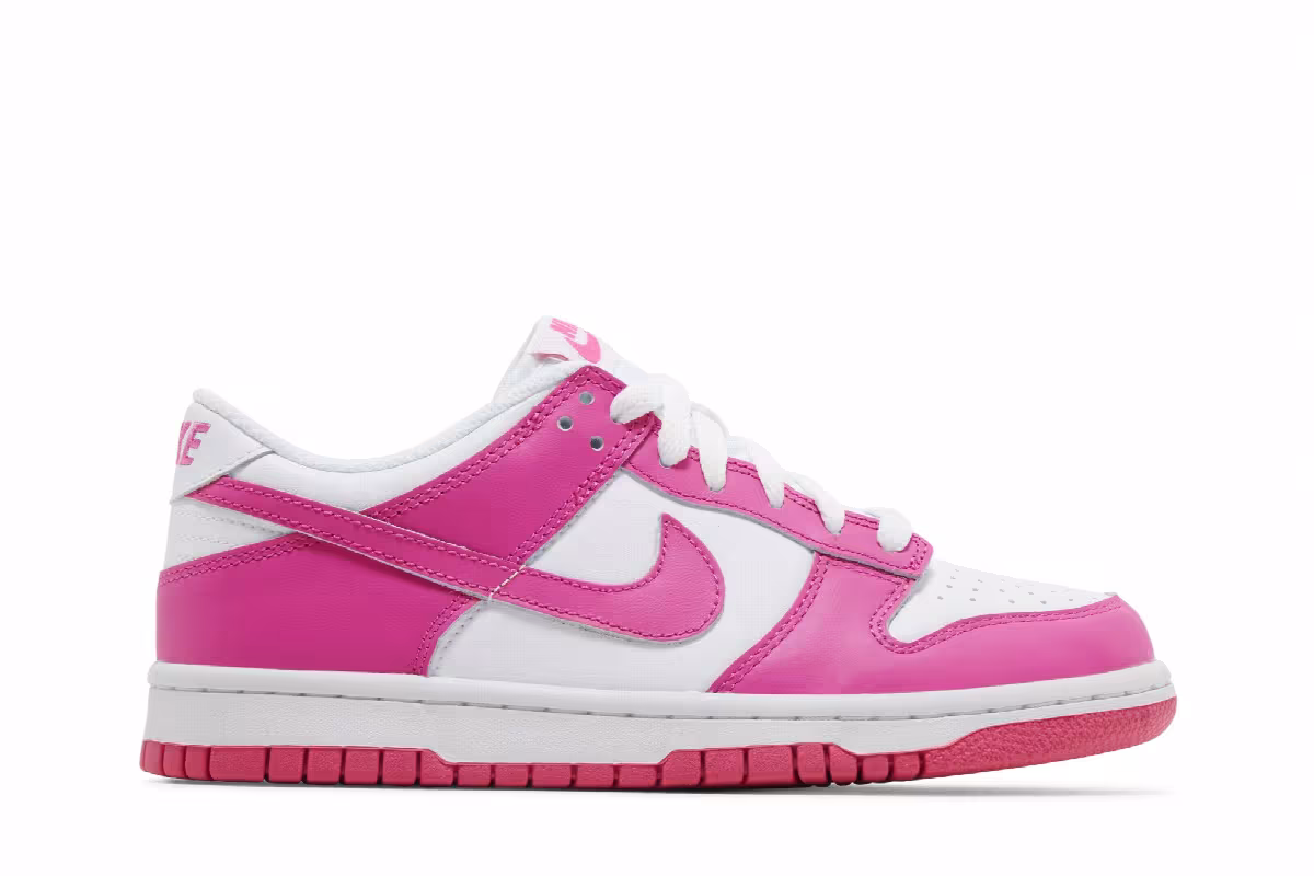 Nike Dunk Low GS Laser Fuchsia, view 2