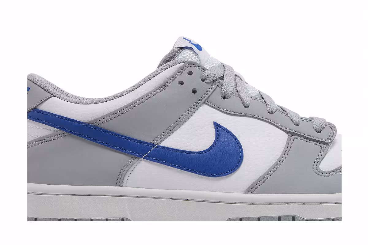 Nike Dunk Low GS Wolf Grey Royal, view 3