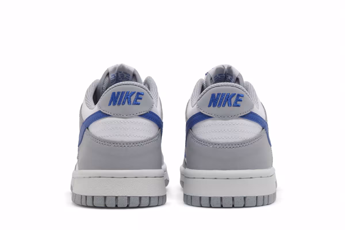 Nike Dunk Low GS Wolf Grey Royal, view 7