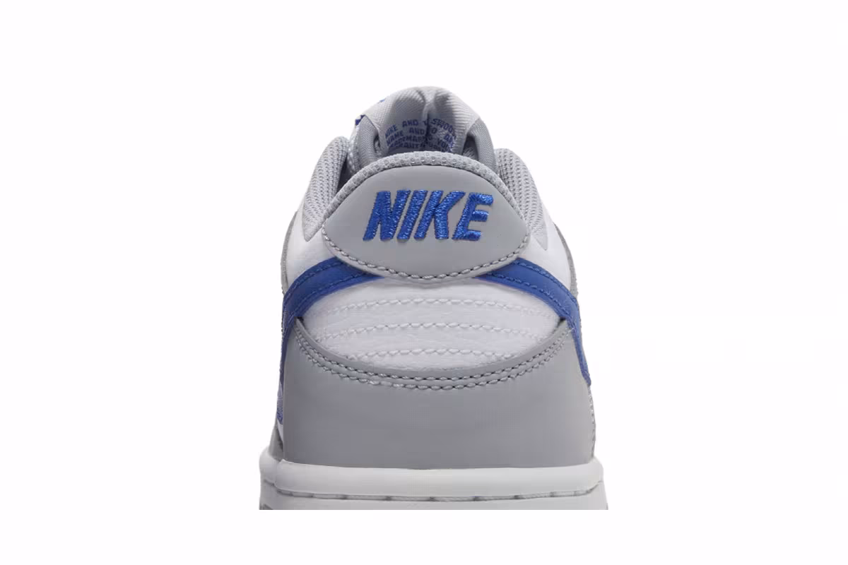 Nike Dunk Low GS Wolf Grey Royal, view 8