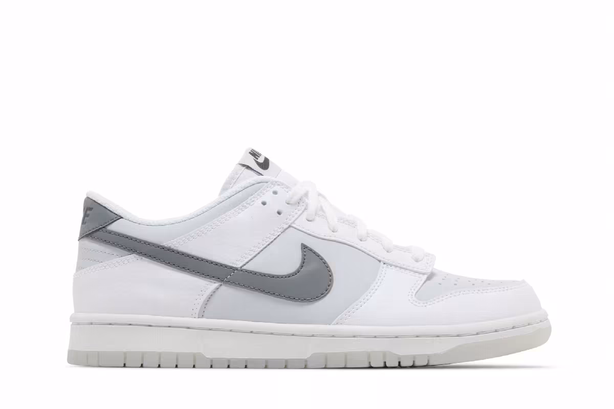 Nike Dunk Low GS Reflective Swoosh, view 2