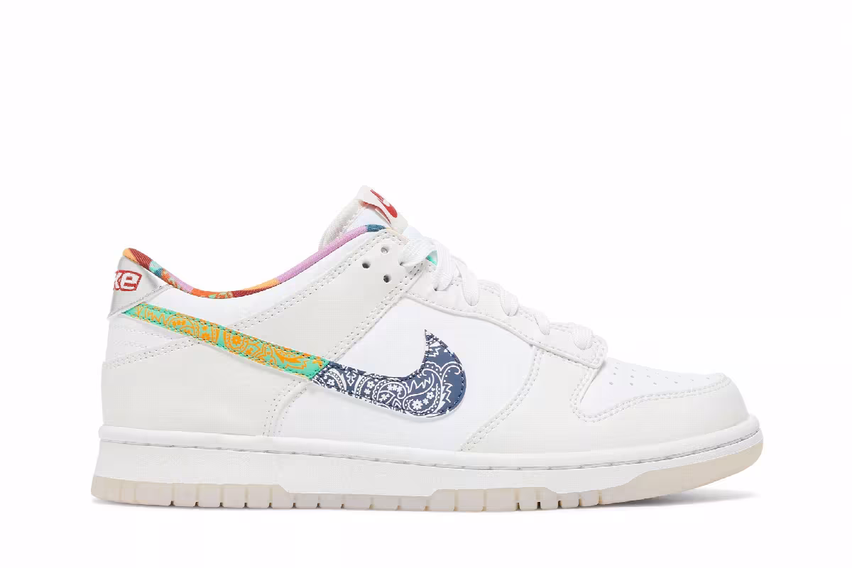 Nike Dunk Low GS Multi-Color Paisley, view 2