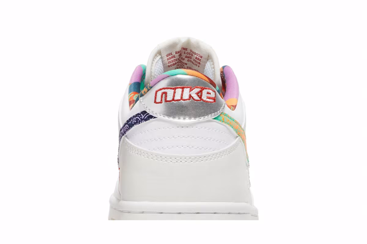 Nike Dunk Low GS Multi-Color Paisley, view 8