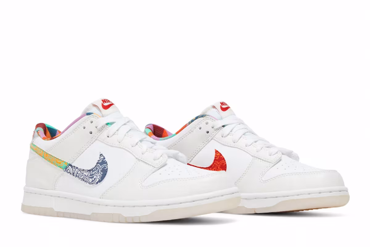 Nike Dunk Low GS Multi-Color Paisley, view 9