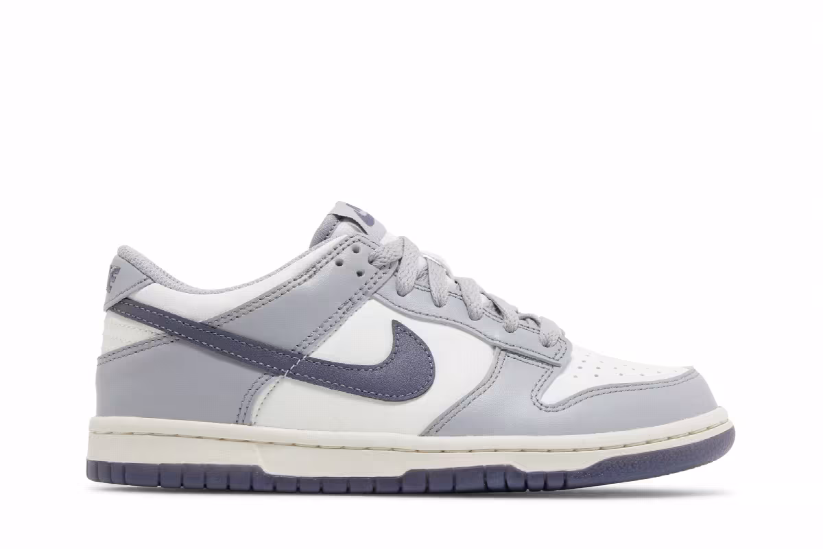 Nike Dunk Low GS Platinum Tint Light Carbon, view 2