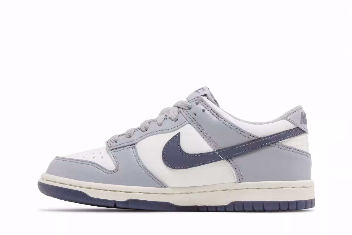 Nike Dunk Low GS Platinum Tint Light Carbon, view 4