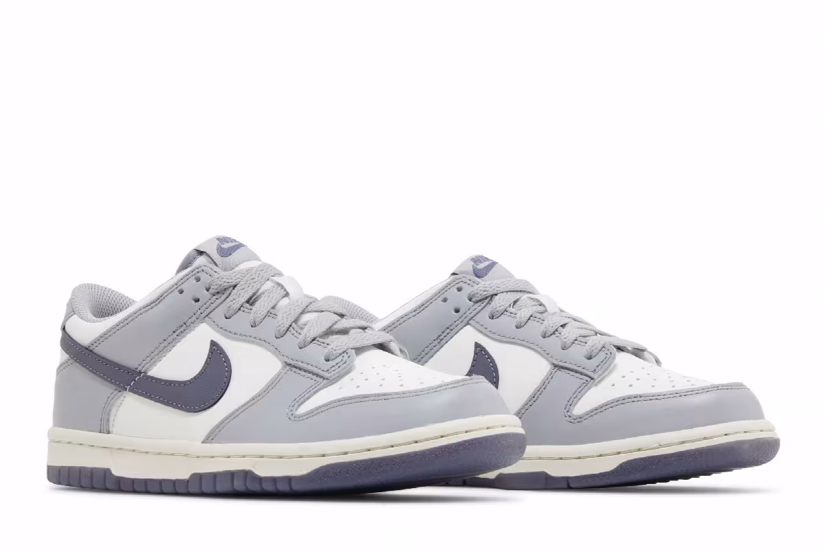 Nike Dunk Low GS Platinum Tint Light Carbon, view 9