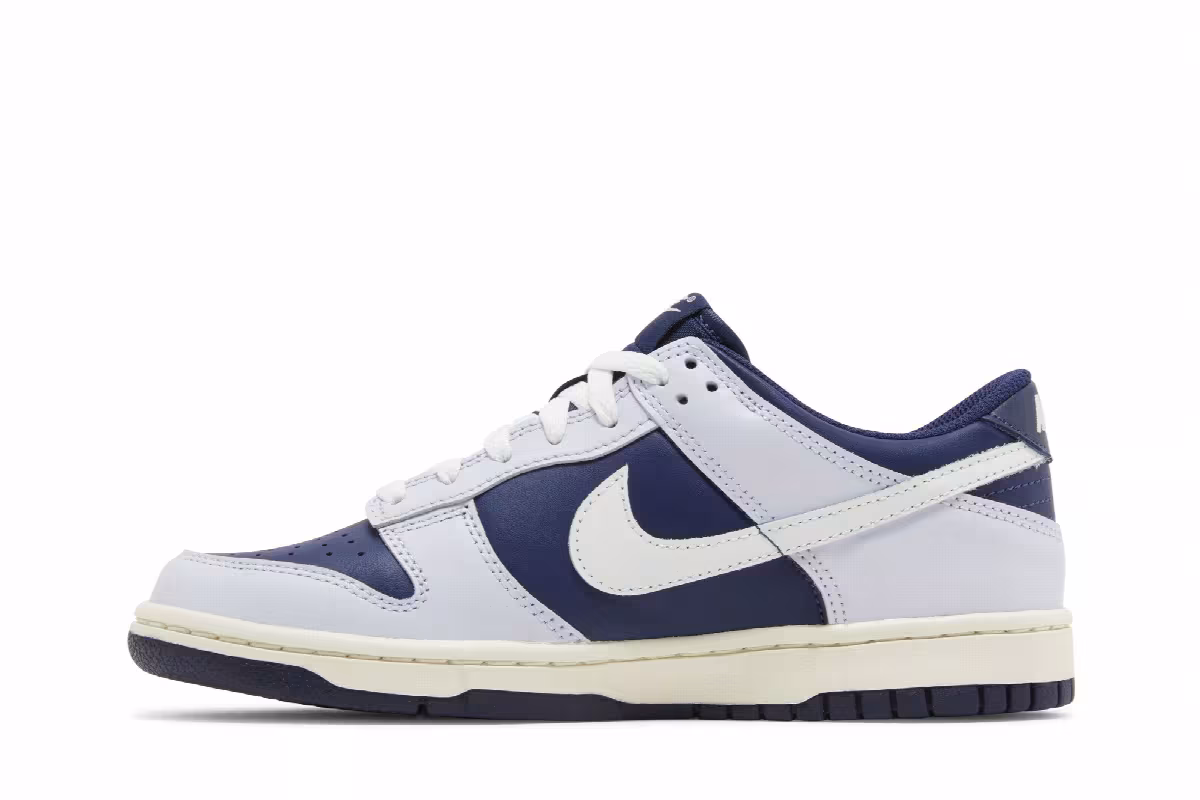 Nike Dunk Low GS Football Grey Midnight Navy, view 4