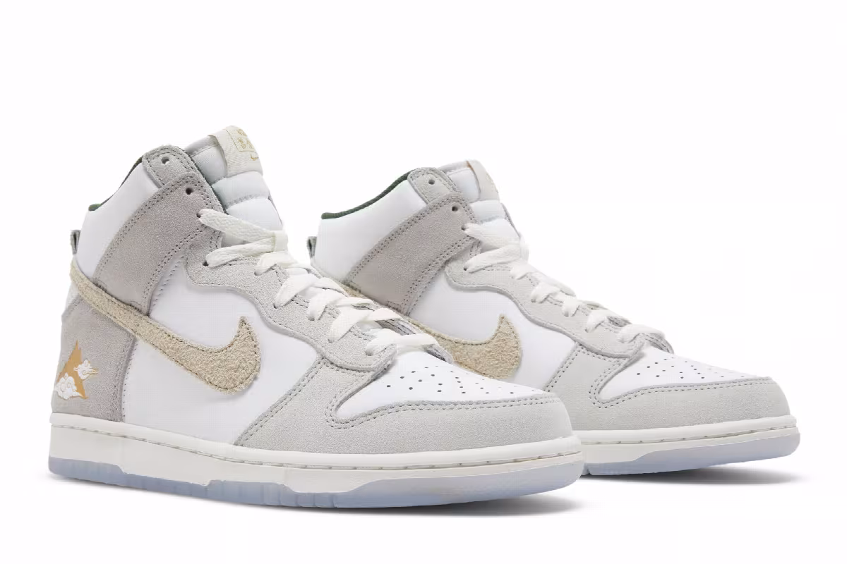 Nike Dunk High GS San Francisco Pack - Gold Mountain, view 9