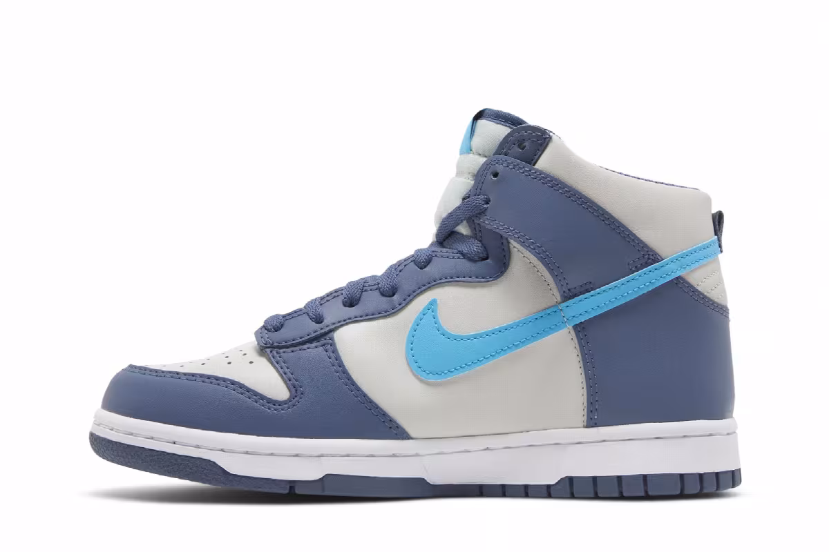 Nike Dunk High GS Light Bone Diffused Blue, view 4