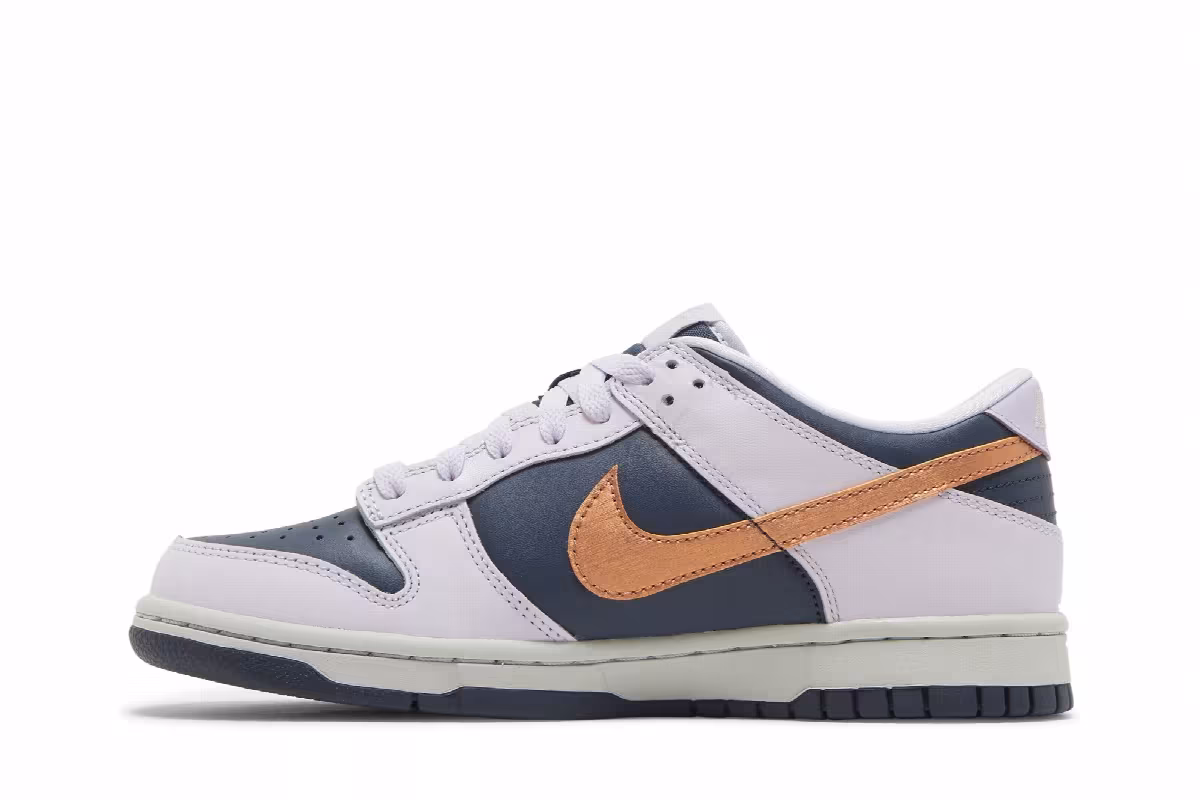 Nike Dunk Low SE GS Copper Swoosh, view 4
