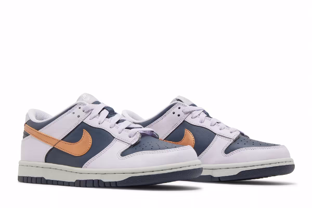 Nike Dunk Low SE GS Copper Swoosh, view 9