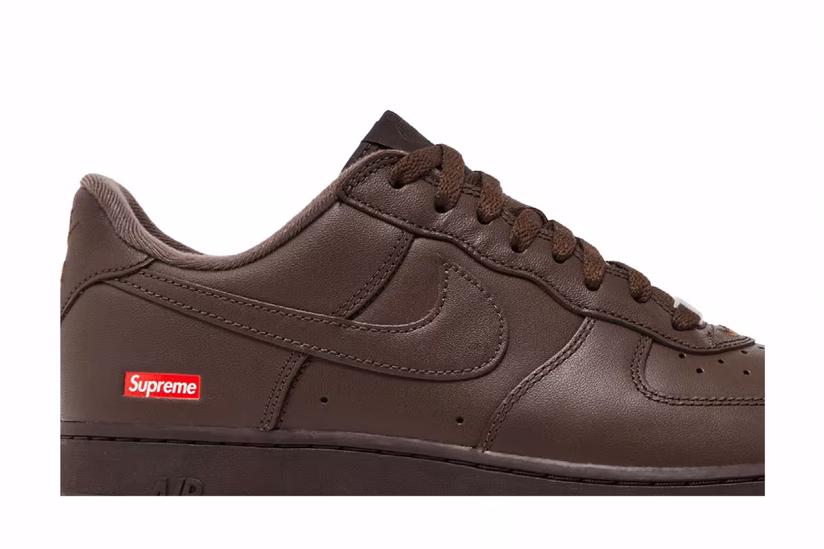 Supreme x Nike Air Force 1 Low Box Logo - Baroque Brown, view 3